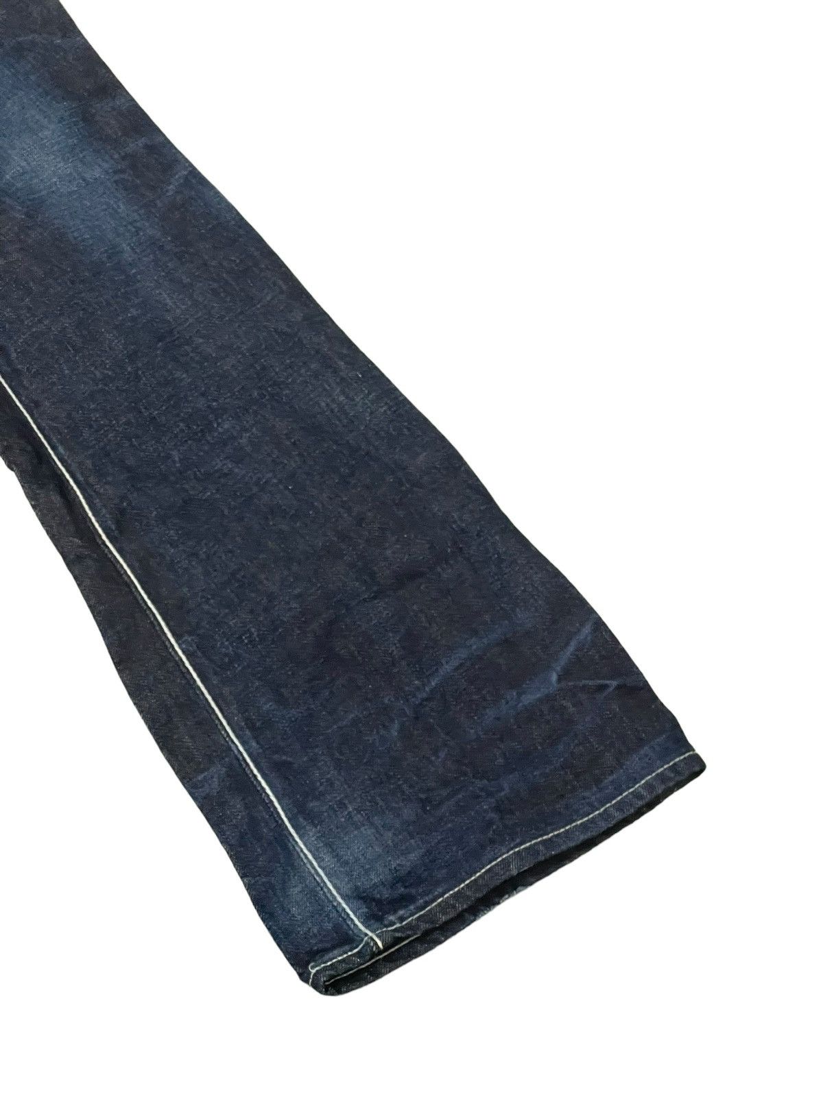 Japanese Brand Flare Jeans Ufin & Sons Japan Faded Boot Cut 8🟦7 Size US 31 - 4 Thumbnail