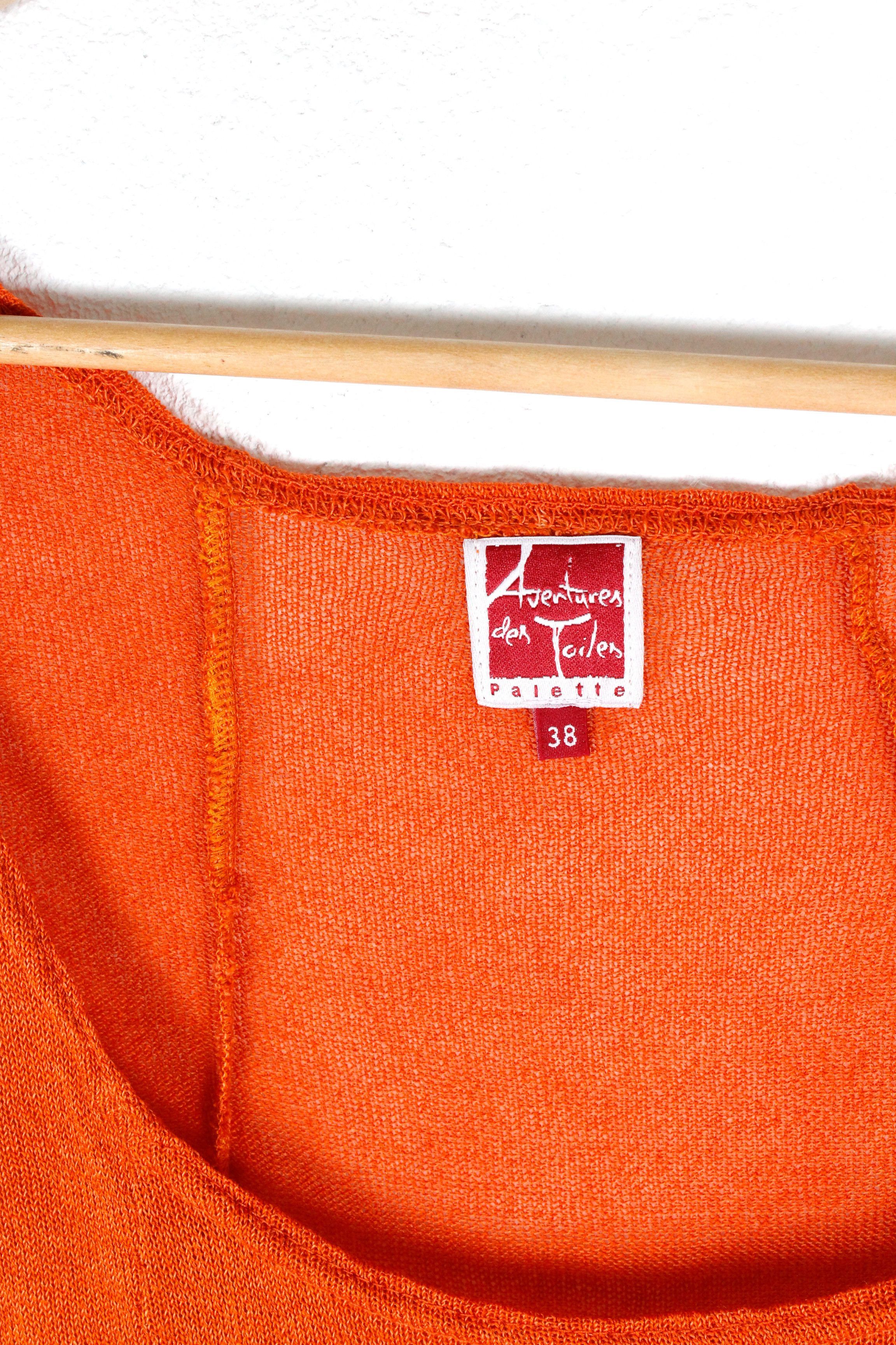Japanese Brand Aventures Des Toiles Safran Orange Dress Y2K Size XS / US 0-2 / IT 36-38 - 4 Thumbnail