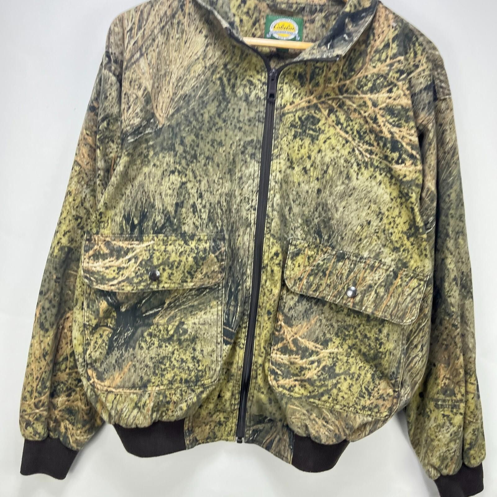 Cabelas Vintage Tree Camo Harrington Cabelas Jacket Hunting Medium Size ONE SIZE - 2 Thumbnail