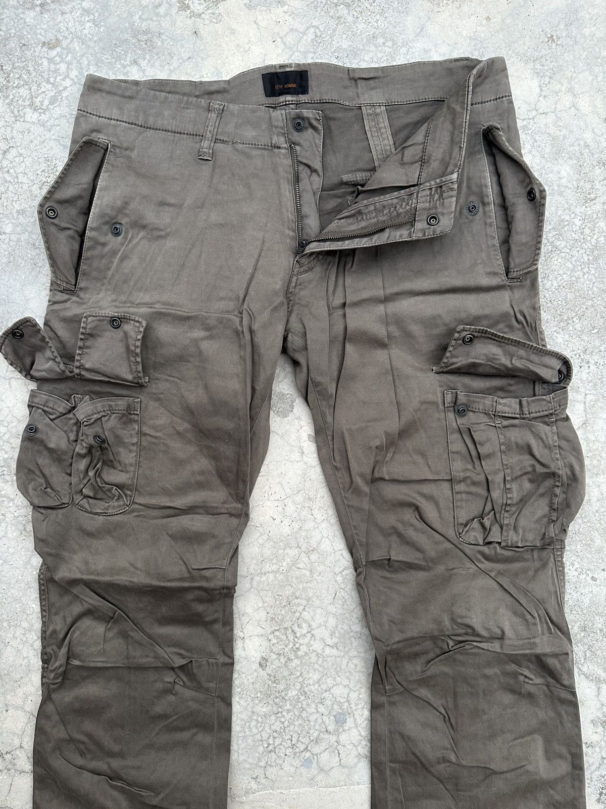 Tete Homme Vintage Tete Homme Bondage Cargo Trouser Pants Size US 34 / EU 50 - 5 Thumbnail