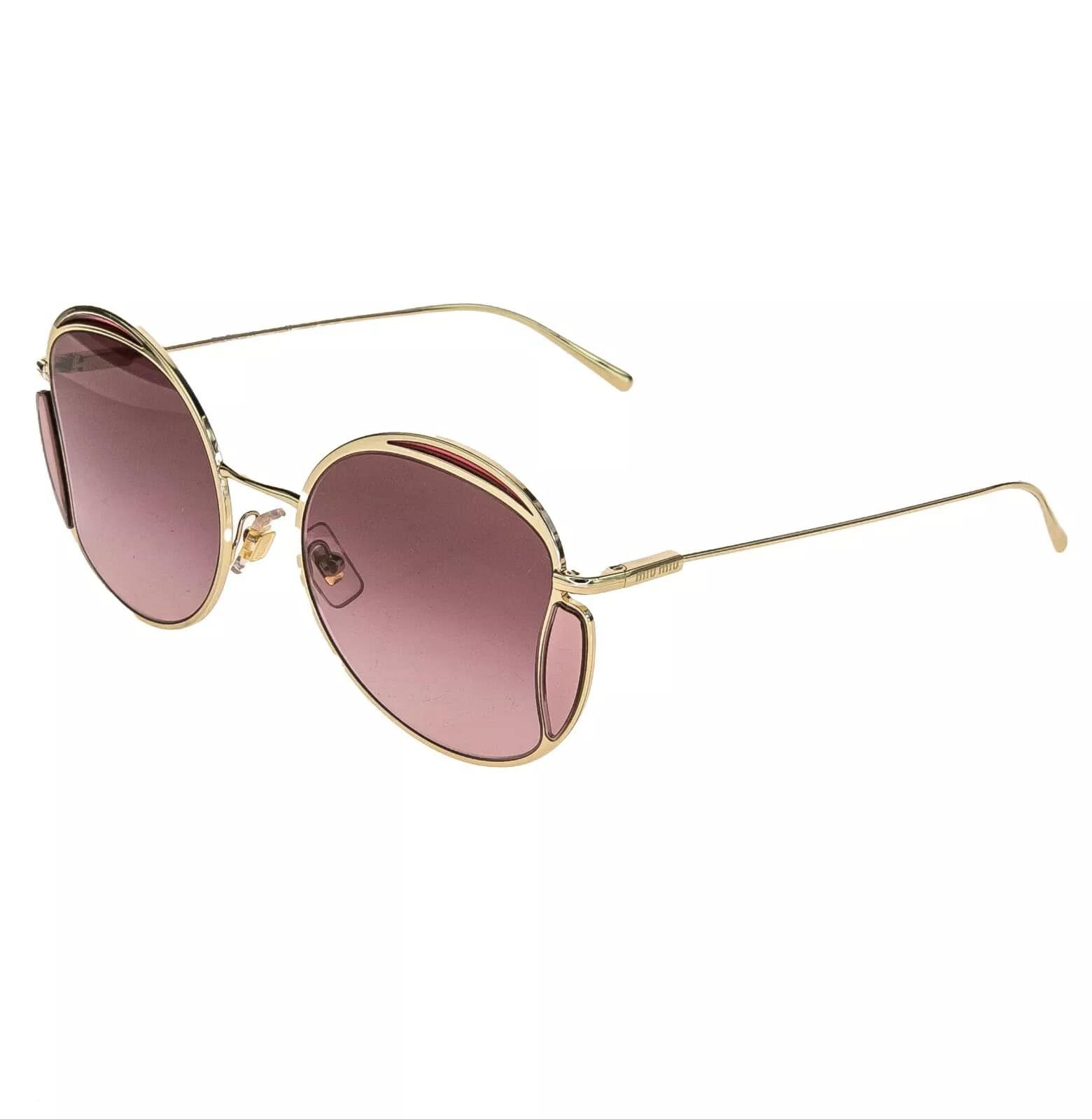 Miu Miu MIU MIU CORE MU56XS Gold Pink Round Metal Fashion 56X Size ONE SIZE - 4 Thumbnail