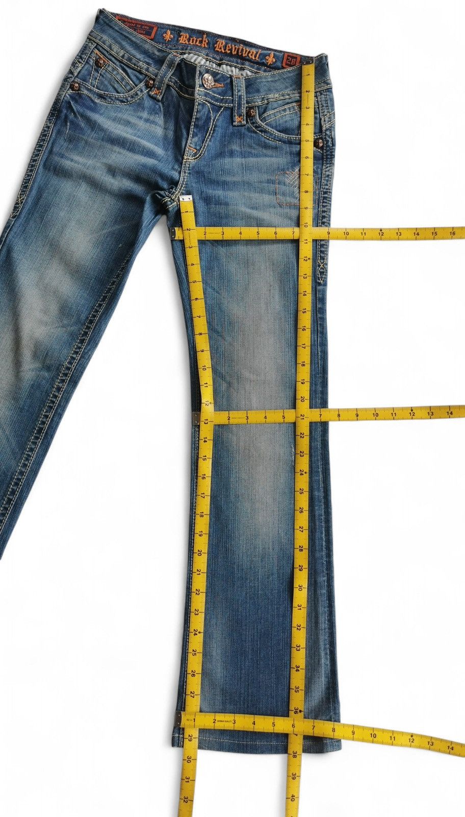 Rock Revival Rock Revival Women’s Distressed Bootcut Jeans Medium Wash Size 28" / US 6 / IT 42 - 11 Thumbnail