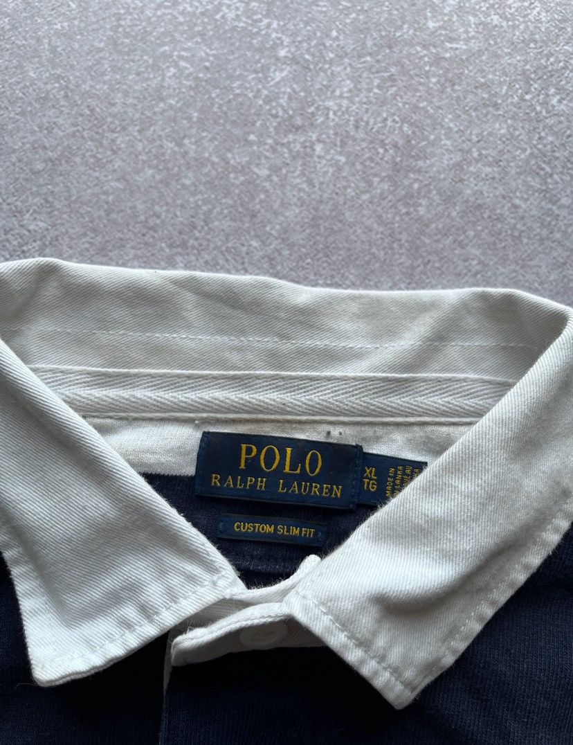 Polo Ralph Lauren × Vintage Vintage Polo Ralph Lauren Striped Rugby Shirt Y2K XL Size US XL / EU 56 / 4 - 4 Thumbnail