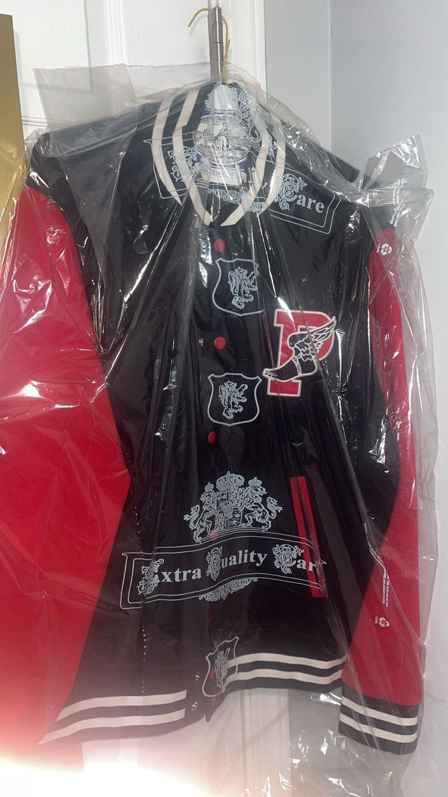 MLB × Polo Ralph Lauren POLO RALPH LAUREN RED & BLACK P-Wing VARSITY JACKET Size US M / EU 48-50 / 2 - 13 Thumbnail