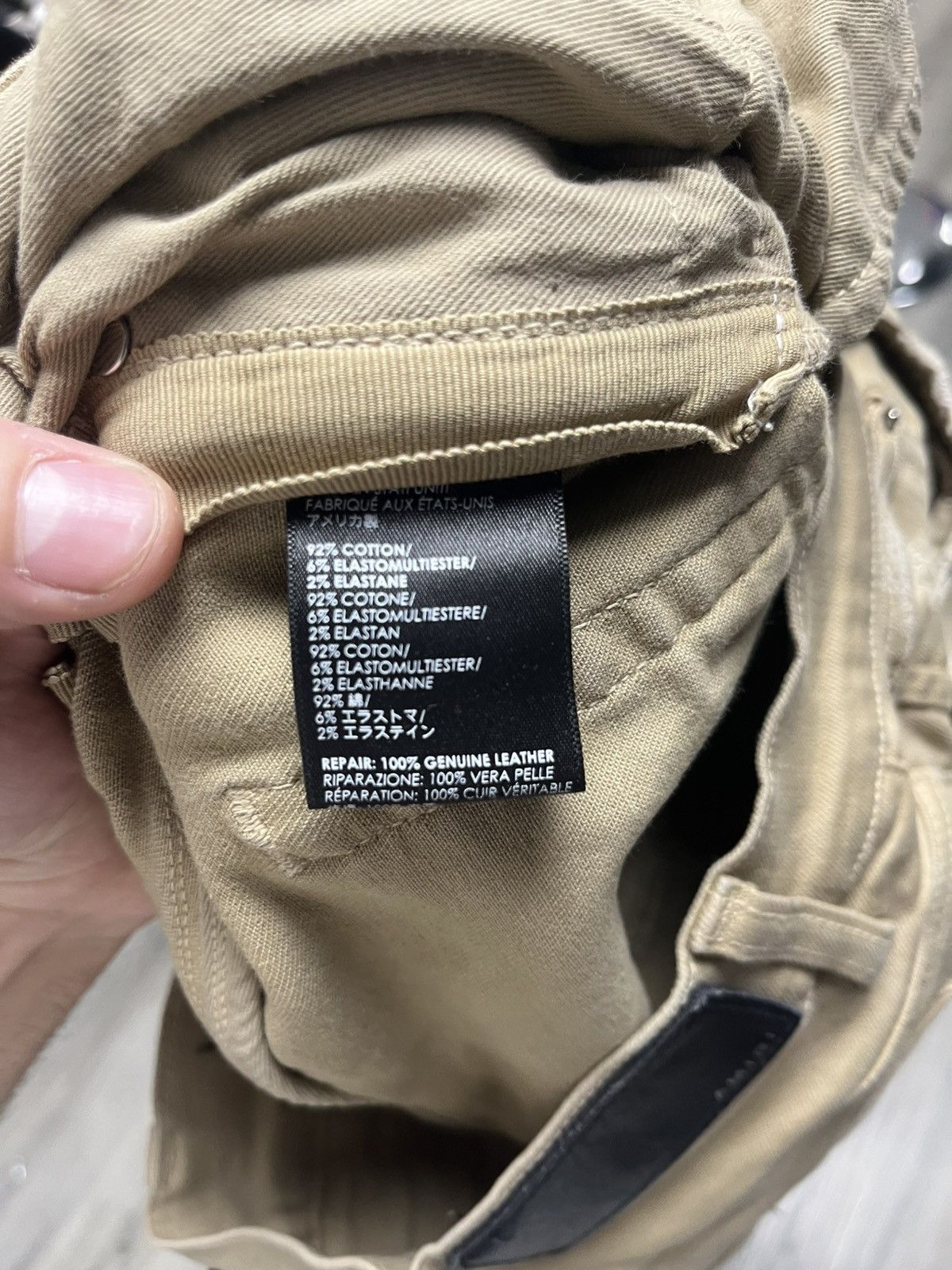 Amiri Amiri MX1 Khaki Patches Tan Beige Denim Size US 32 / EU 48 - 7 Thumbnail