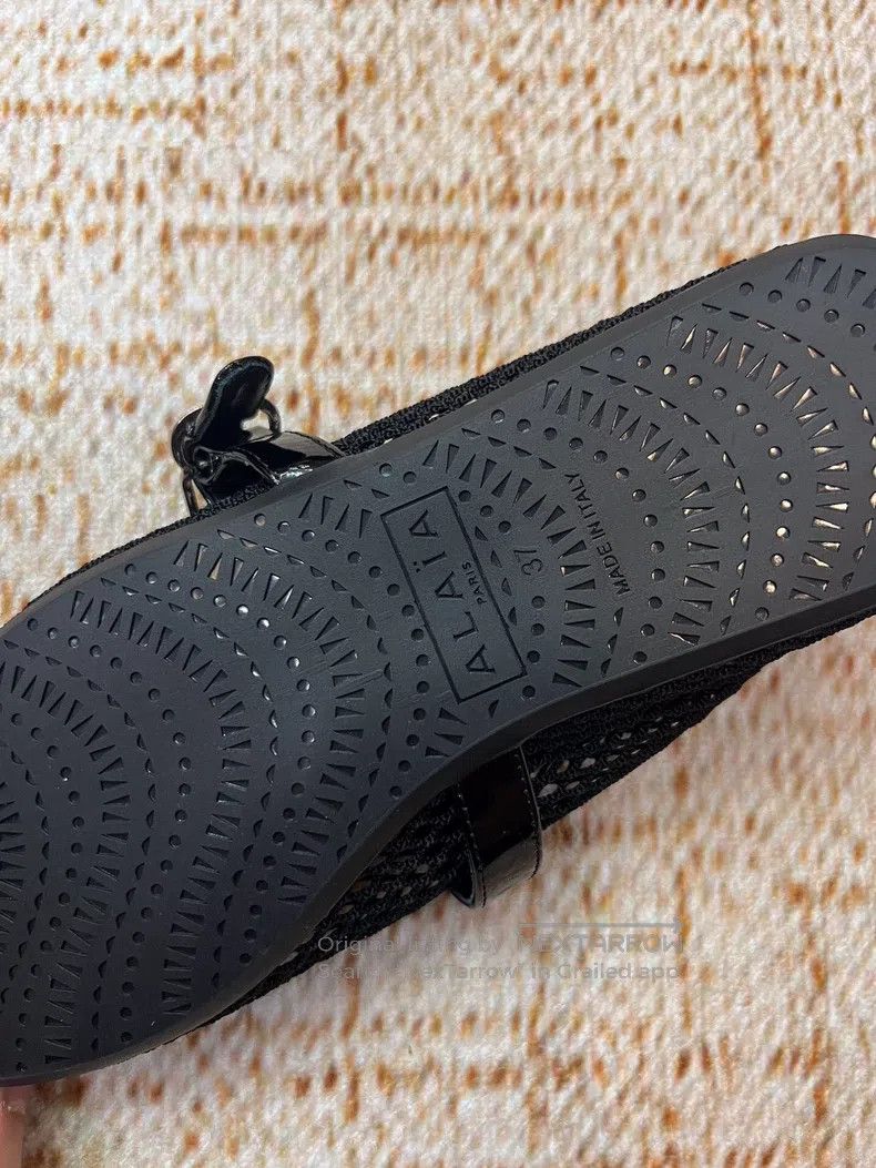 Alaia Alaia Black Net Eye Ballet Dance Flat Shoes Size US 6.5 / IT 36.5 - 5 Thumbnail