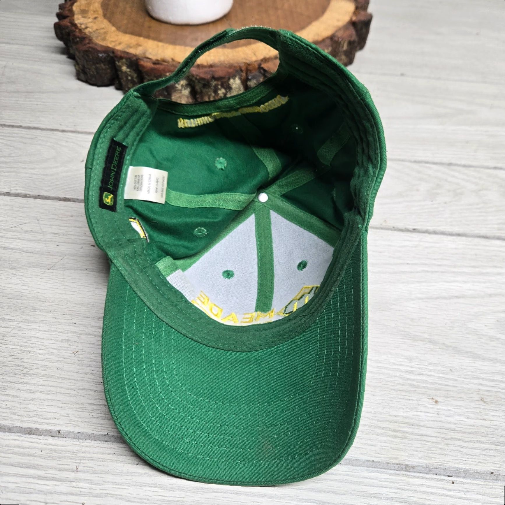 John Deere John Deere Hat Cap Green Adult Adjustable Nylon Baseball Cap Farming Mens Strapback Soccer? Size ONE SIZE - 5 Thumbnail
