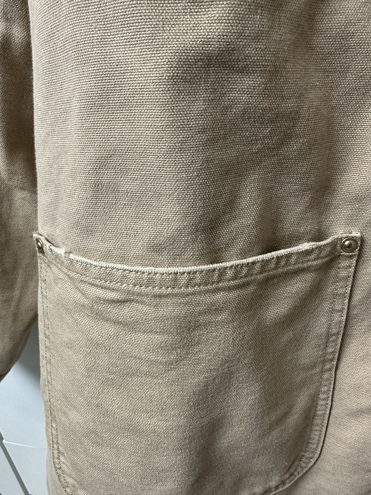 Carhartt Wip Carhartt WIP beige OG chore coat with distressed effect on Size US XXL / EU 58 / 5 - 5 Thumbnail