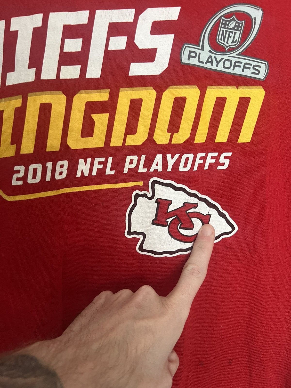 NFL Vintage Kansas City Chiefs Playoffs Shirt Size US XL / EU 56 / 4 - 3 Thumbnail