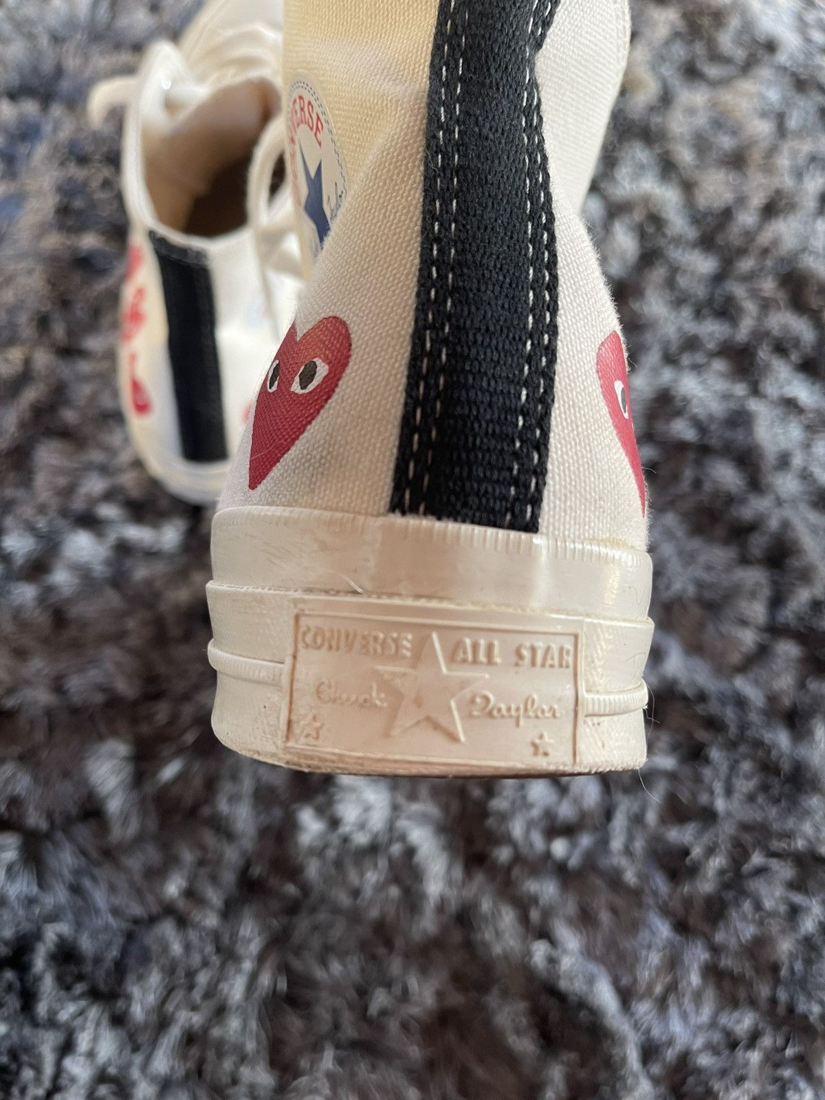 Converse × Vintage Vintage Original Converse Chuck Jaylor ALL STAR UK 9 White Size US 11.5 / IT 41.5 - 6 Thumbnail