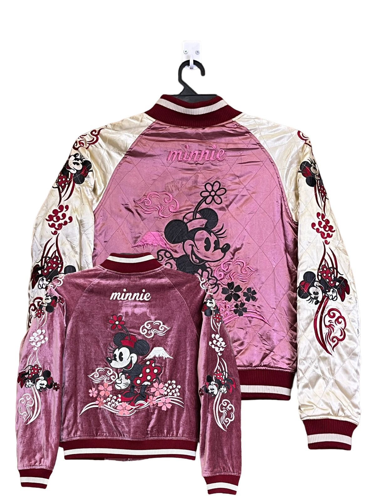 Disney SUKAJAN DISNEY MINNIE MOUSE NYLON/VELVET REVERSIBLE JACKET Size US XS / EU 42 / 0 - 1 Thumbnail