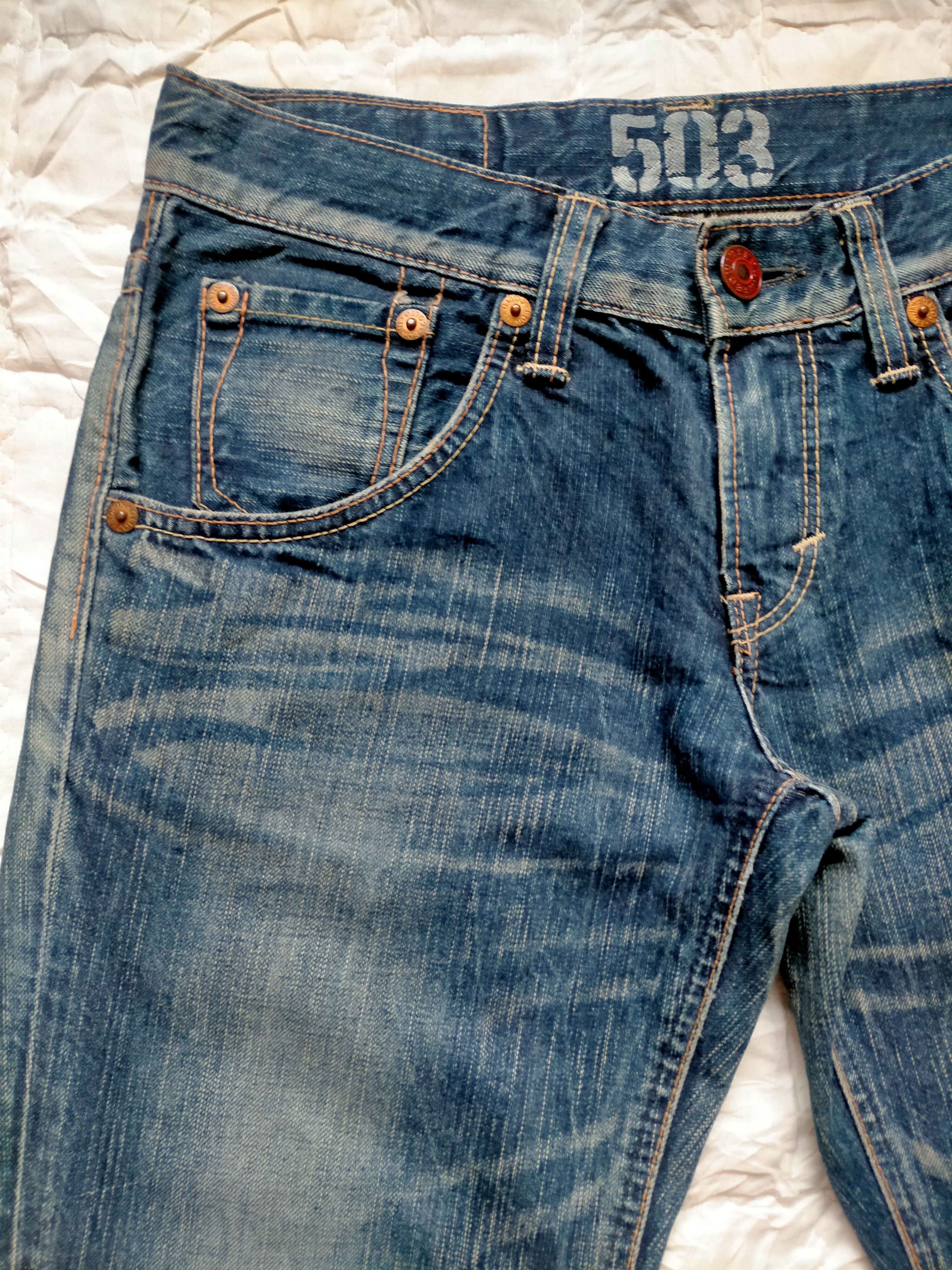 Edwin Flare Jeans Edwin 503 Blue trip Boot cut denim Size US 30 / EU 46 - 4 Thumbnail