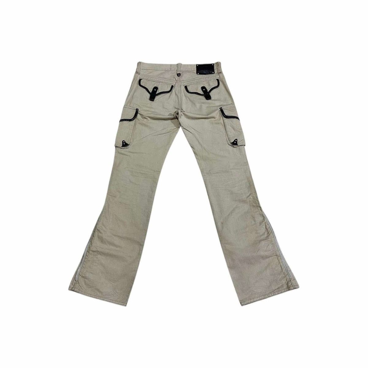 If Six Was Nine × Japanese Brand × Le Grande Bleu (L.G.B.) 🔥Y2K Archived Difference Rupert Flare Cargo Pants Zipper Lgb Size US 31 - 11 Thumbnail