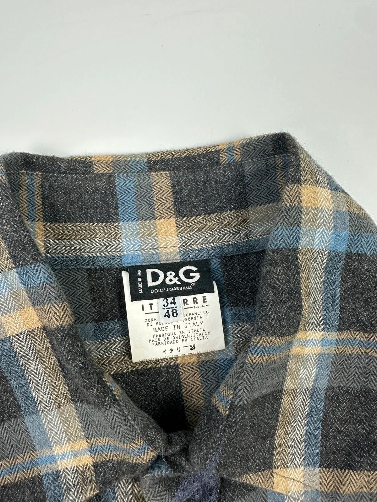 Dolce & Gabbana Dolce Gabbana 00’s Flannel Cargo Checked Shirt Longsleeves Size US M / EU 48-50 / 2 - 7 Thumbnail