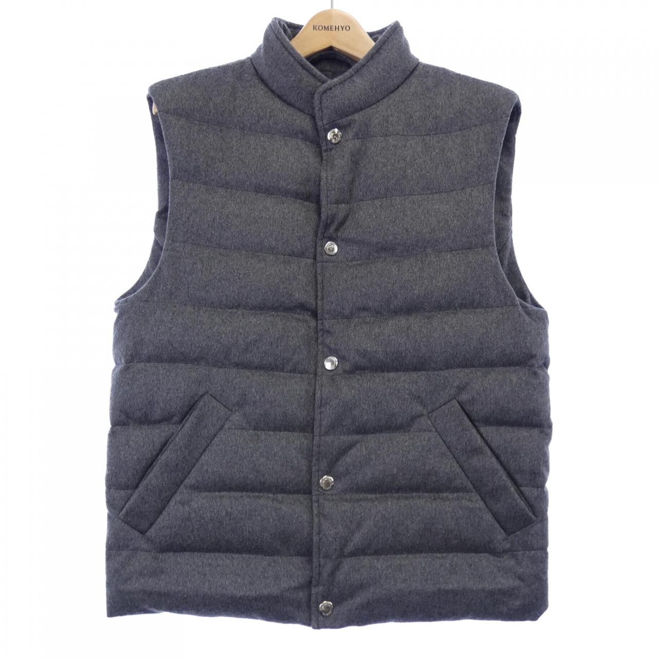 Other Kired 100% Cashmere Down Vest Textile Outerwear 66180-09 DUTY FREE for USA