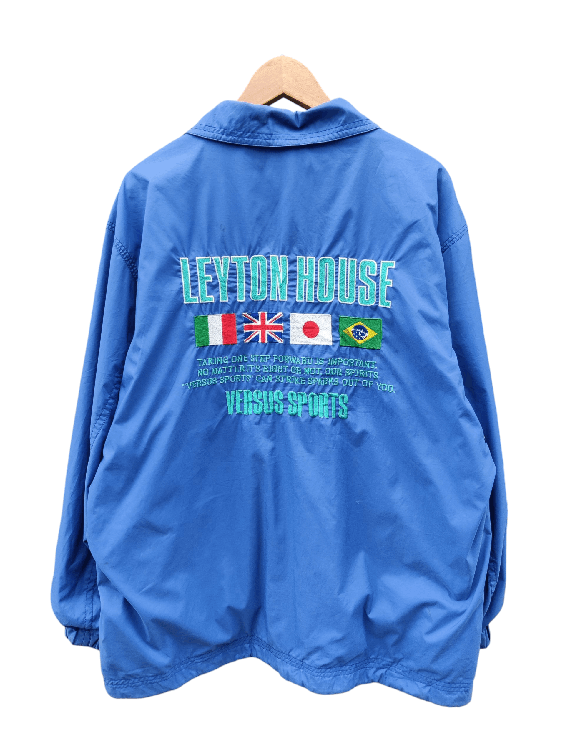 Japanese Brand Vintage Leyton House Racing Team Big Logo Jacket Size US L / EU 52-54 / 3 - 1 Thumbnail