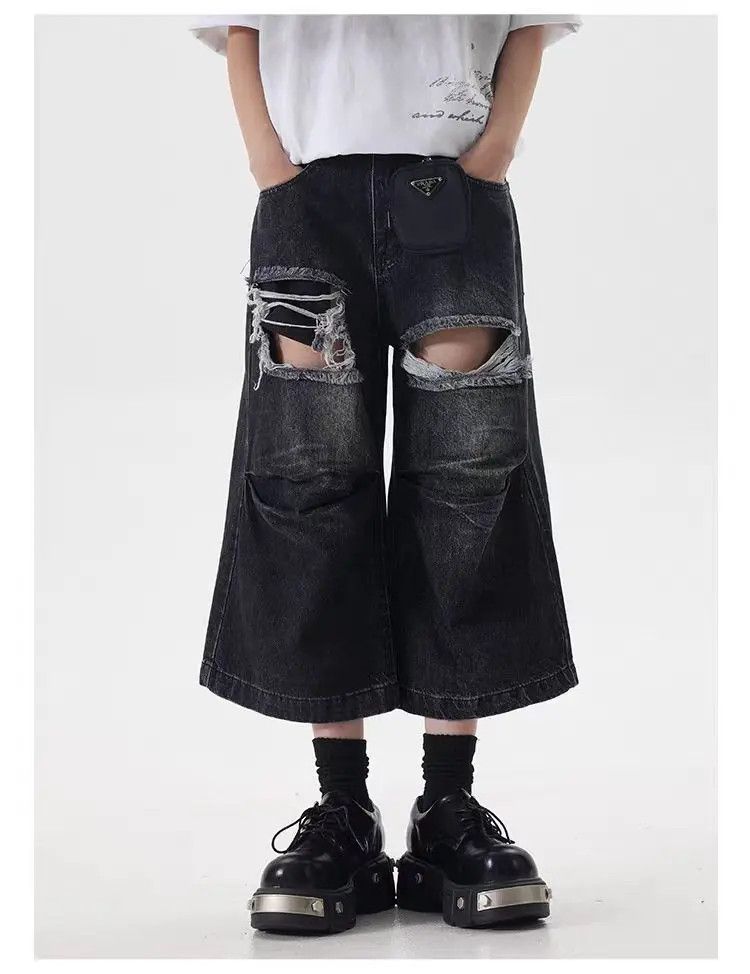 Designer × Japanese Brand Vintage Casual Loose Harajuku Shorts Size US 31 - 3 Thumbnail