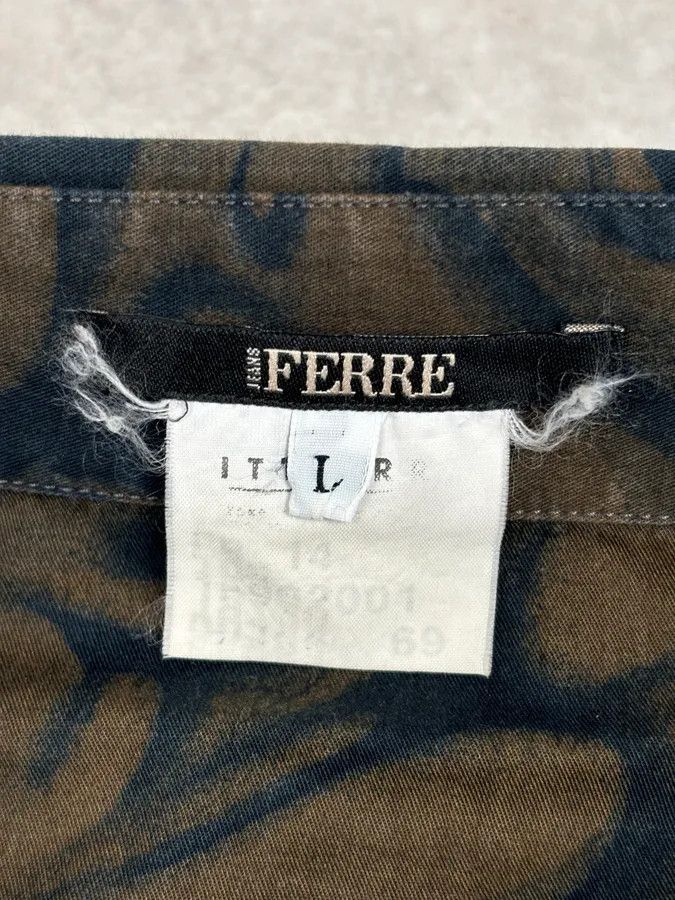 Gianfranco Ferre 2000s Gianfranco Ferré Brown Floral Print Shirt Size US M / EU 48-50 / 2 - 11 Thumbnail