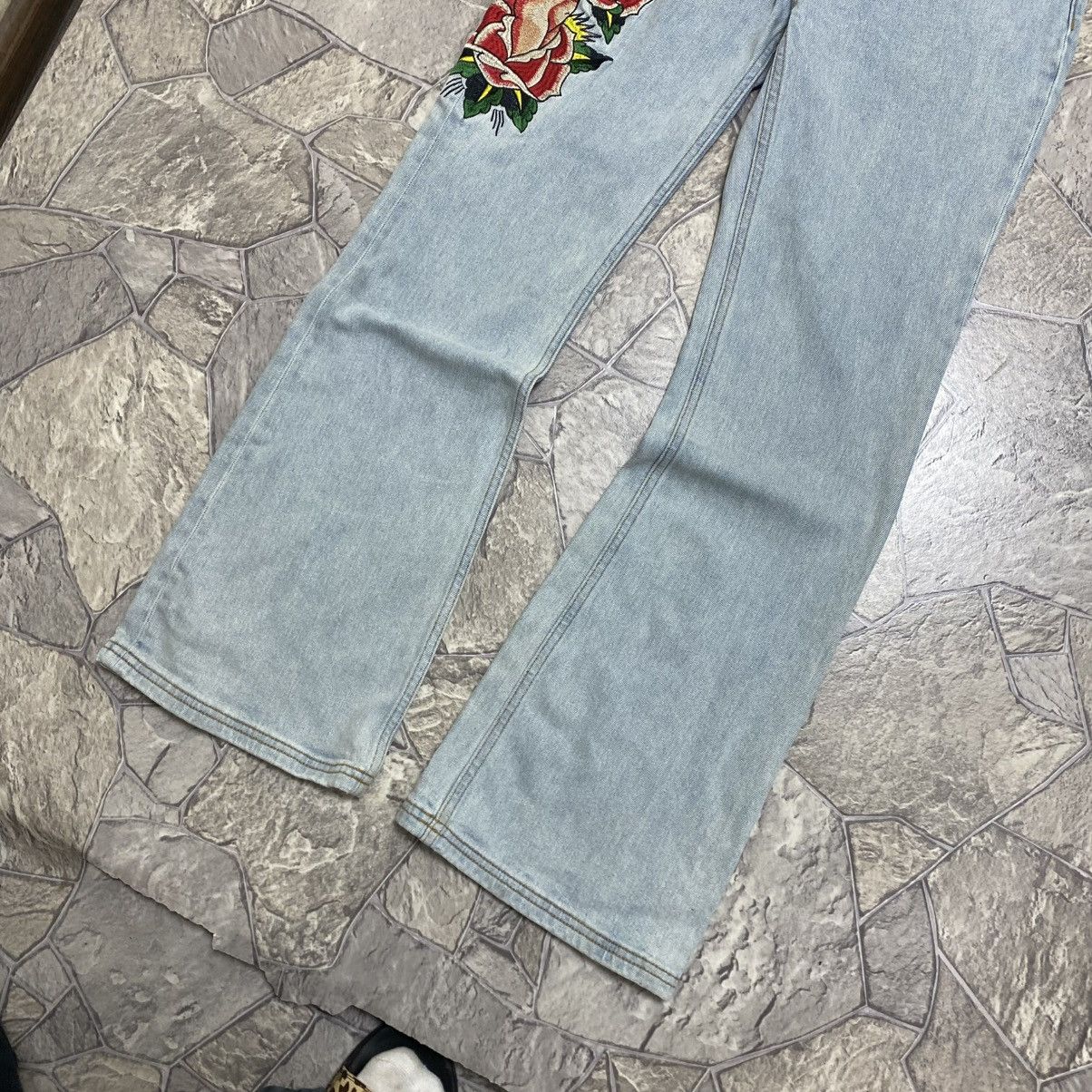Ed Hardy Vintage Ed Hardy Flared Jeans y2k Size 31" - 8 Thumbnail