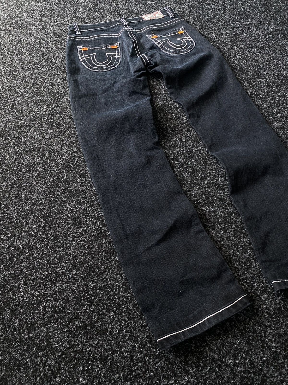 True Religion Vintage Flare True Religion Wide Leg Faded Wash Denim Size 29" - 9 Thumbnail