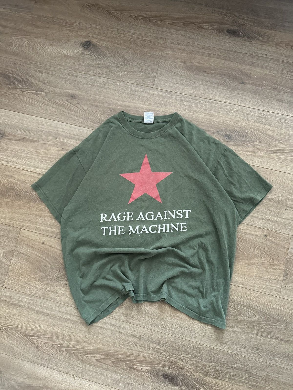 Band Tees 🔥VINTAGE RAGE AGAINST THE MACHINE 00’S STAR LOGO T-SHIRT🔥 Size US XL / EU 56 / 4 - 1 Thumbnail