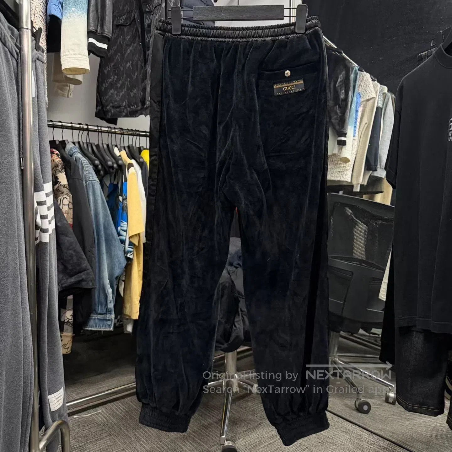 Gucci Gucci Black Velvet Trousers. Size 22" - 1 Thumbnail