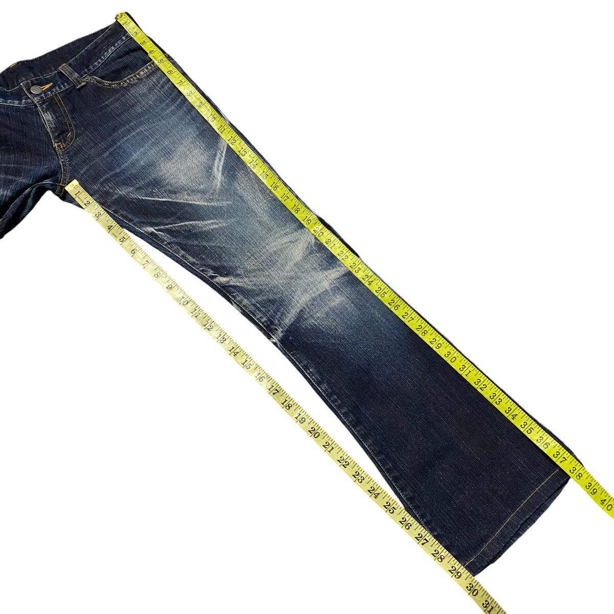 Tornado Mart Vintage Tornado Mart Denim Flare Jeans Whisker Size US 31 - 20 Thumbnail