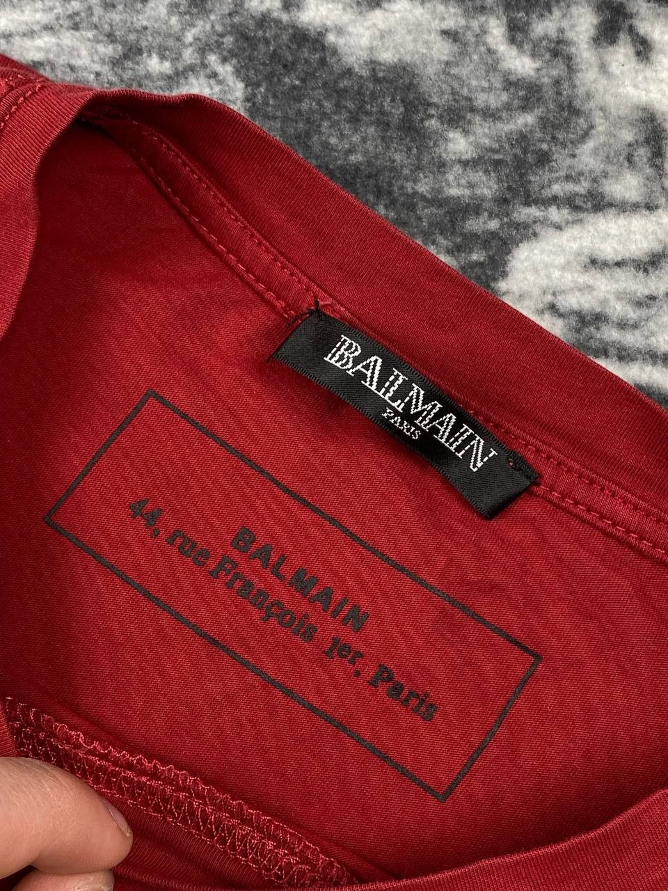 Balmain Balmain Big Logo T Shirt Men Size M Red Size US M / EU 48-50 / 2 - 6 Thumbnail