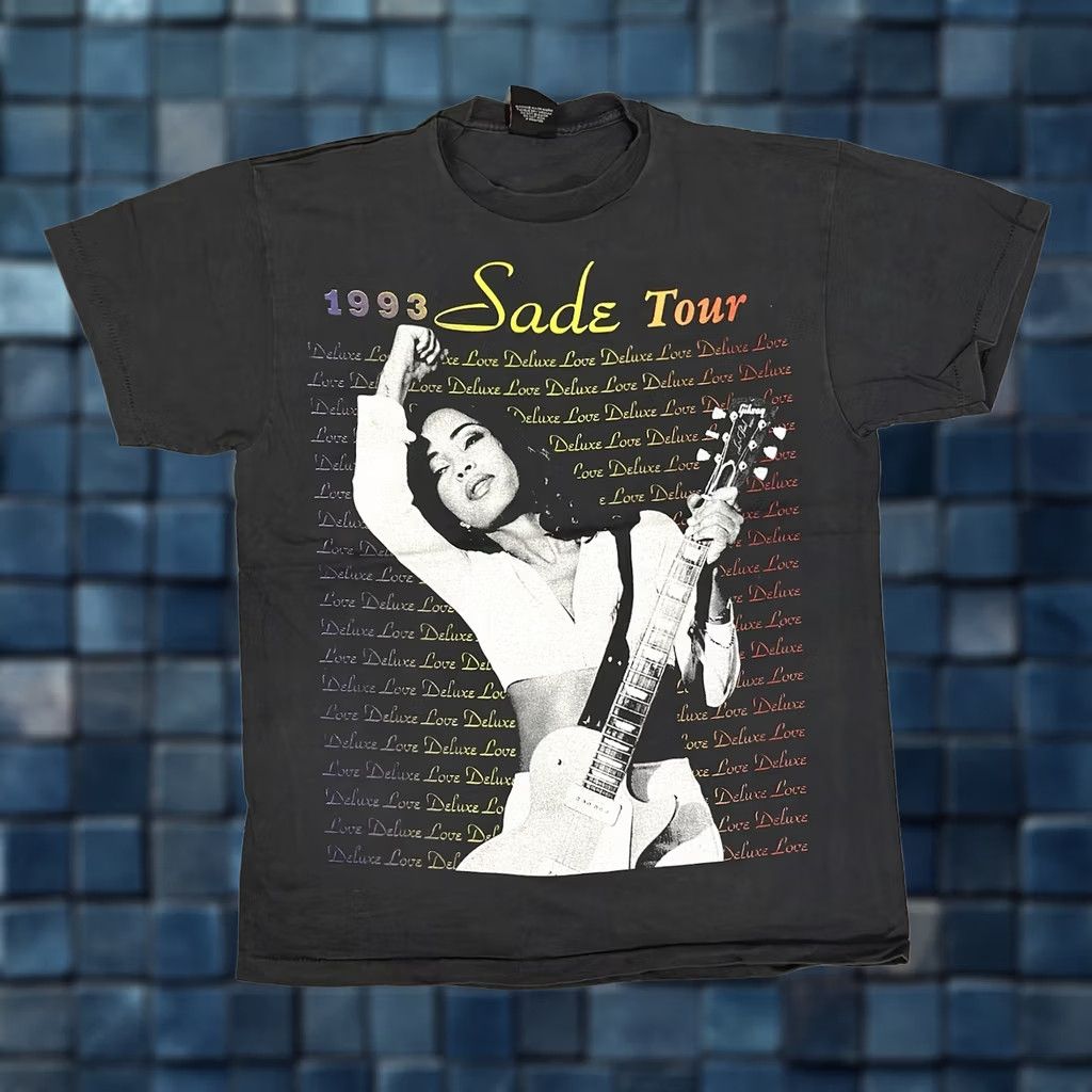 Band Tees × DELUXE × Vintage Sade „love deluxe“ World Tour 1993