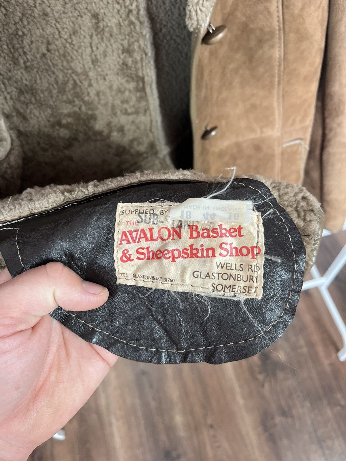 Other Vintage Shearling Sheepskin Coat Brown Real Fur Jacket UK Size M / US 6-8 / IT 42-44 - 11 Thumbnail