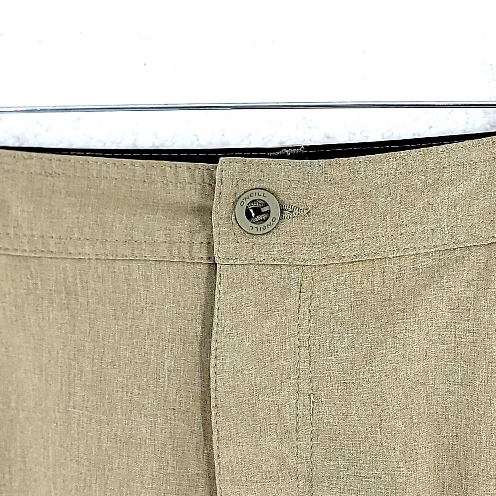 O'Neill O'Neill Hybrid Tan High Rise Polyester Elastane Shorts 42/11 Size US 42 / EU 58 - 3 Thumbnail