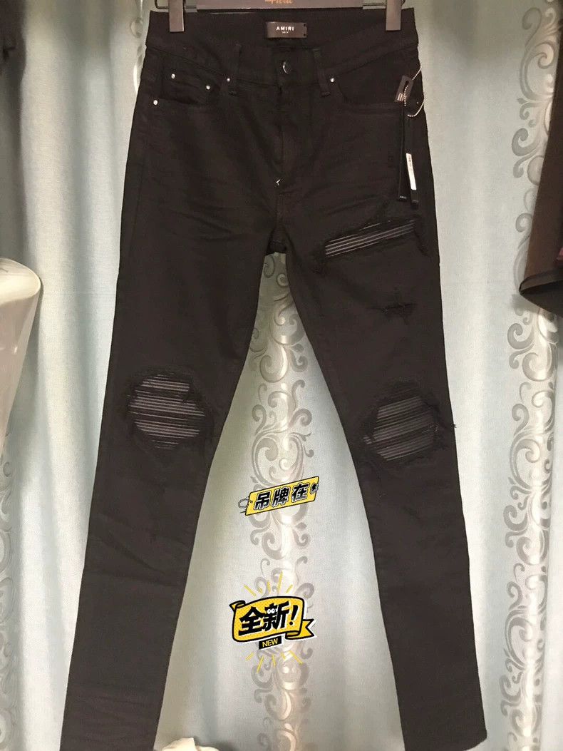 Amiri Amiri 19 pure black mx1 with tag size 31 (in stock) amiri Size US 31 - 1 Thumbnail