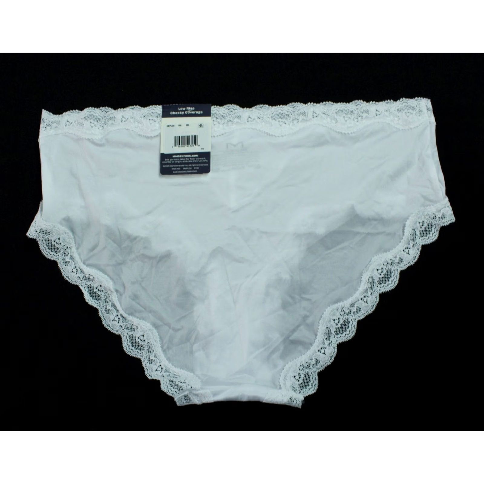 Vintage Maidenform Women's Lace Hipster Underwear White Size 2XL Size ONE SIZE - 3 Thumbnail