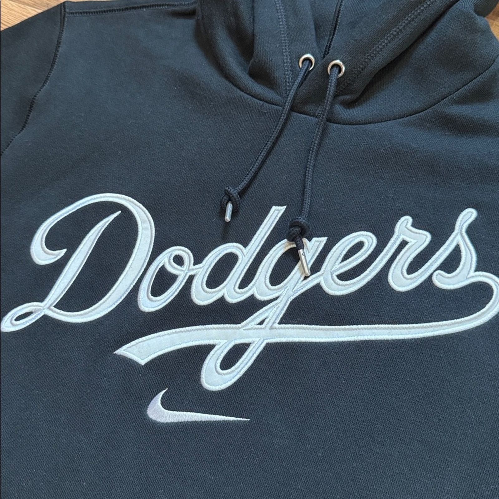 Nike 2012 Nike Team LA Dodgers Center Swoosh Hoodie Sweatshirt Size US L / EU 52-54 / 3 - 4 Thumbnail
