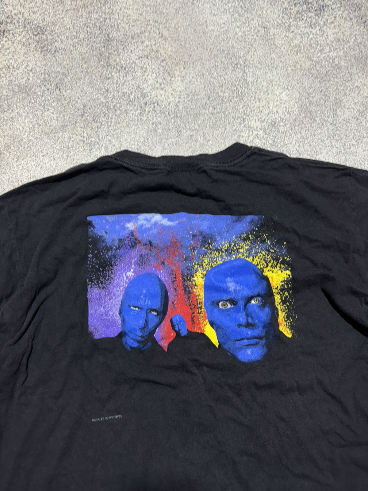 Band Tees × Vintage 90s Vintage Deadstock Blue Man size L Group T Shirt Size US L / EU 52-54 / 3 - 4 Thumbnail