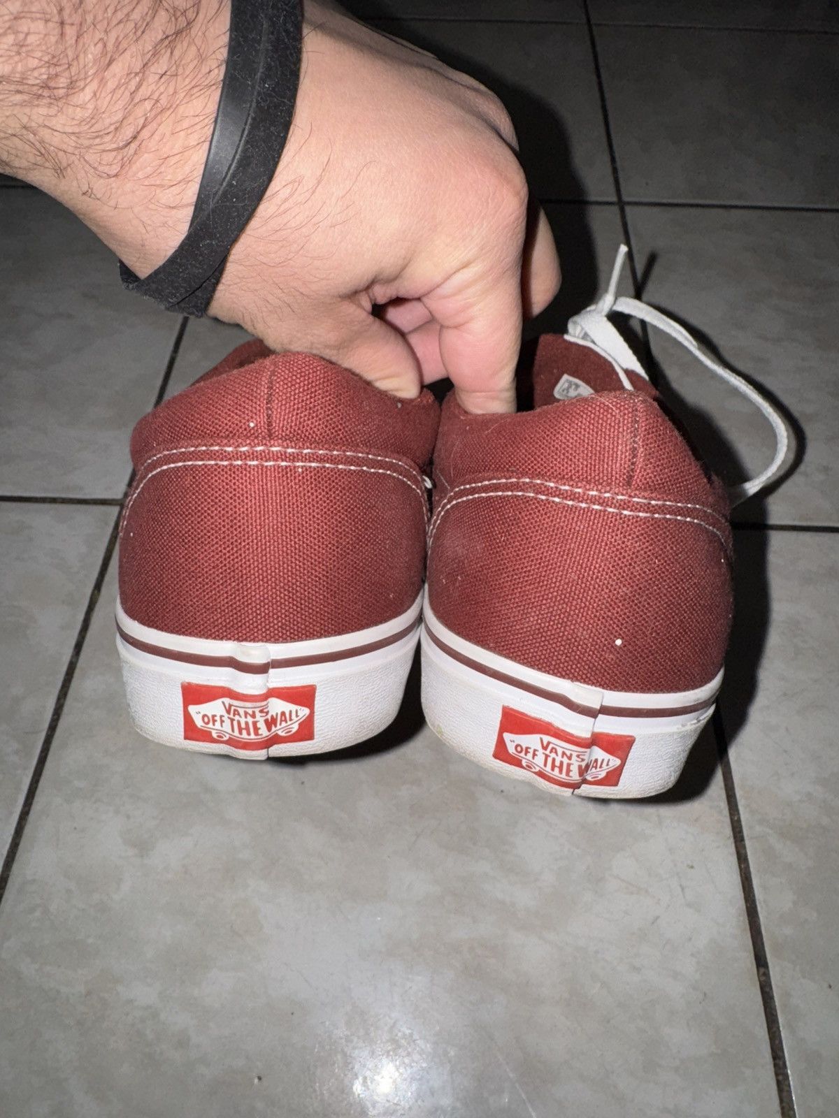Vans Maroon Vans Canvas Size US 9.5 / EU 42-43 - 2 Thumbnail
