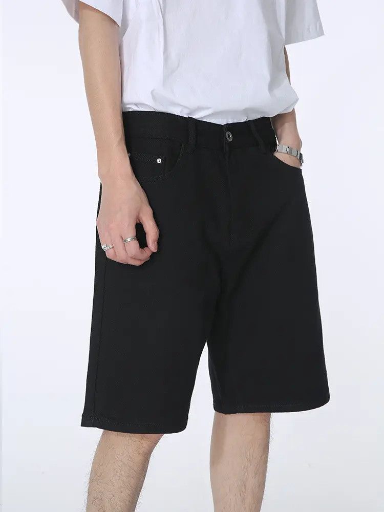 Japanese Brand × Jean Loose straight leg high street denim shorts Size US 32 / EU 48 - 3 Thumbnail