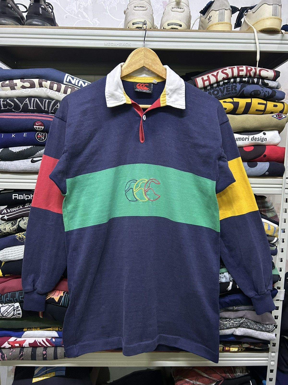 Canterbury of New Zealand Vintage Canterbury rugby shirt multicolour colourblock Size US M / EU 48-50 / 2 - 1 Thumbnail