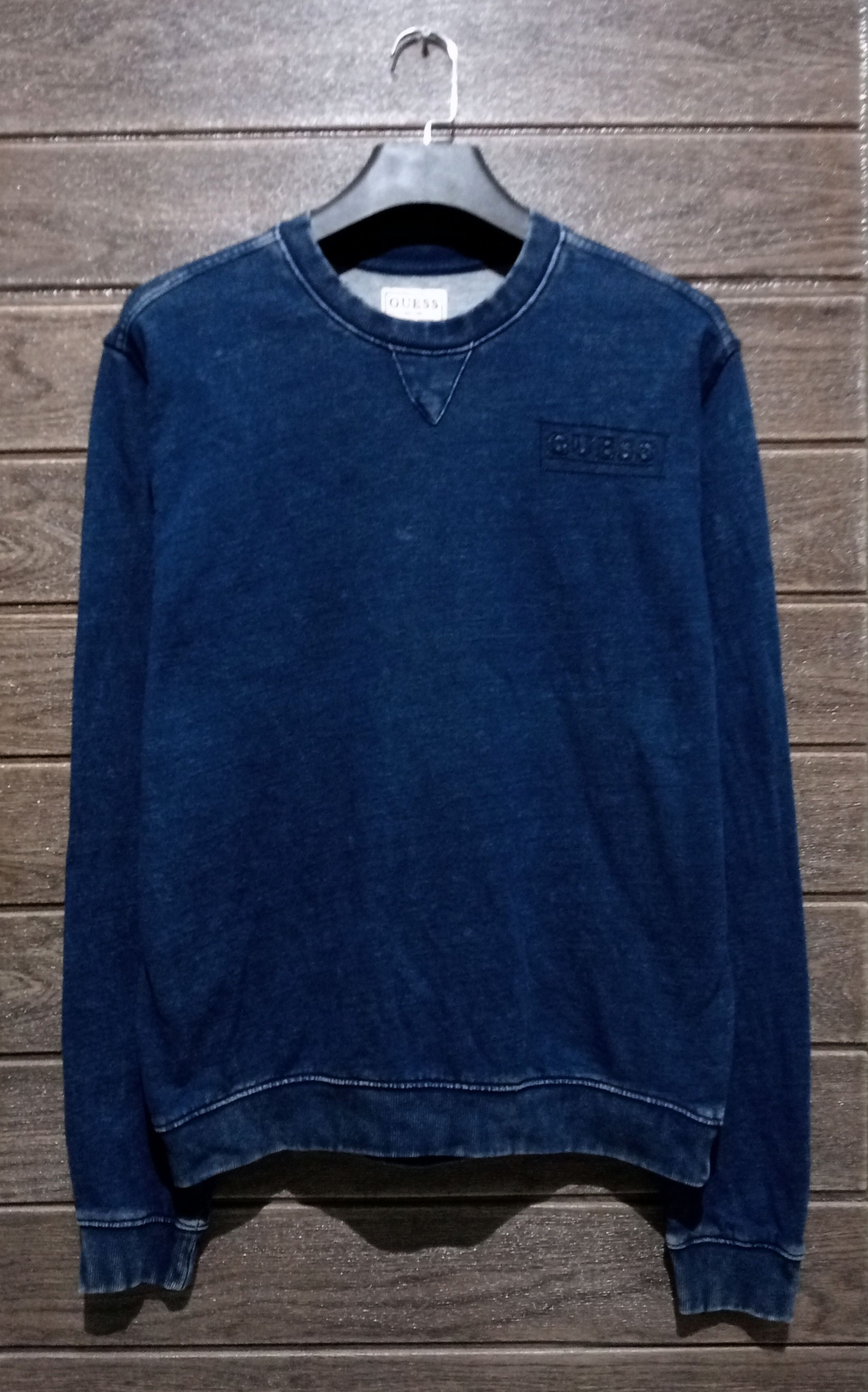 Guess Vintage Guess Regular Fit Denim Crewneck Sweatshirt Size US M / EU 48-50 / 2 - 1 Thumbnail