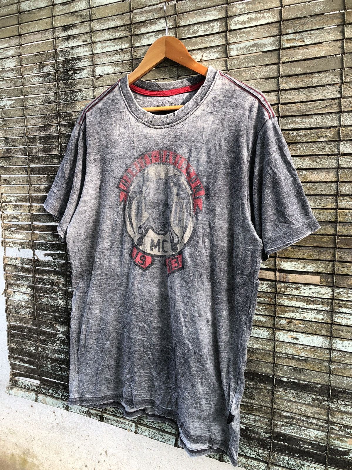 Harley Davidson × Vintage Vintage Harley Davidson Skull Mc 1903 Tshirt Size US XL / EU 56 / 4 - 2 Thumbnail