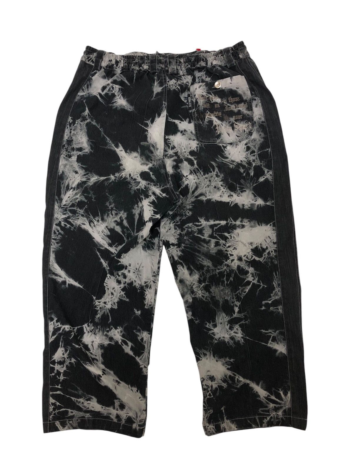 Japanese Brand × Vintage 🇯🇵 PARTO D.I.V BAGGY WIDE LEG ACIDWASH EMBROIDERED STATEMENT Size US 35 - 2 Thumbnail