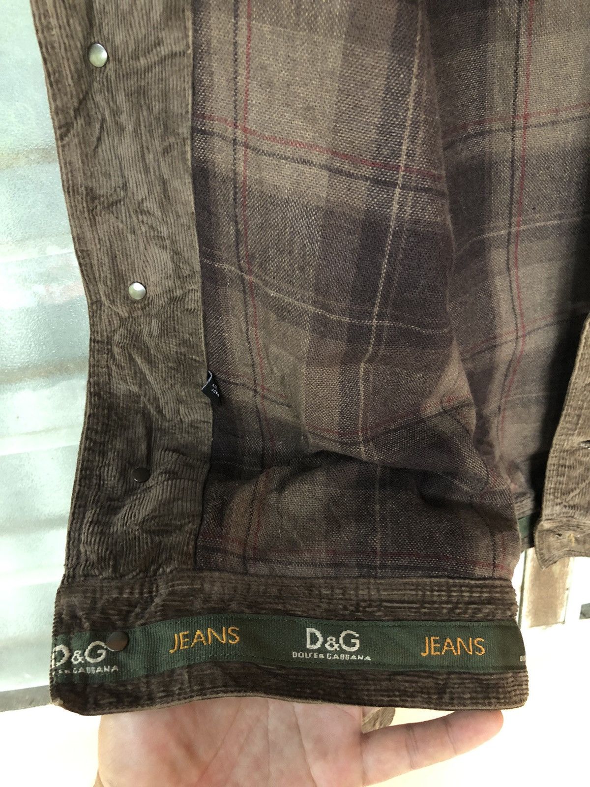 Dolce & Gabbana Vintage Dolce and Gabbana Corduroy Denim Jacket Size US M / EU 48-50 / 2 - 8 Thumbnail