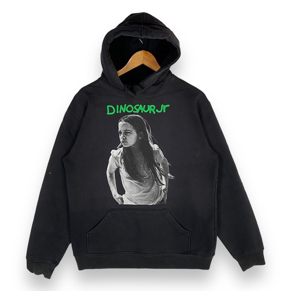 image of Band Tees x Vintage Dinosaur Jr Band Hoodie Pullover in Black, Men's (Size Medium)