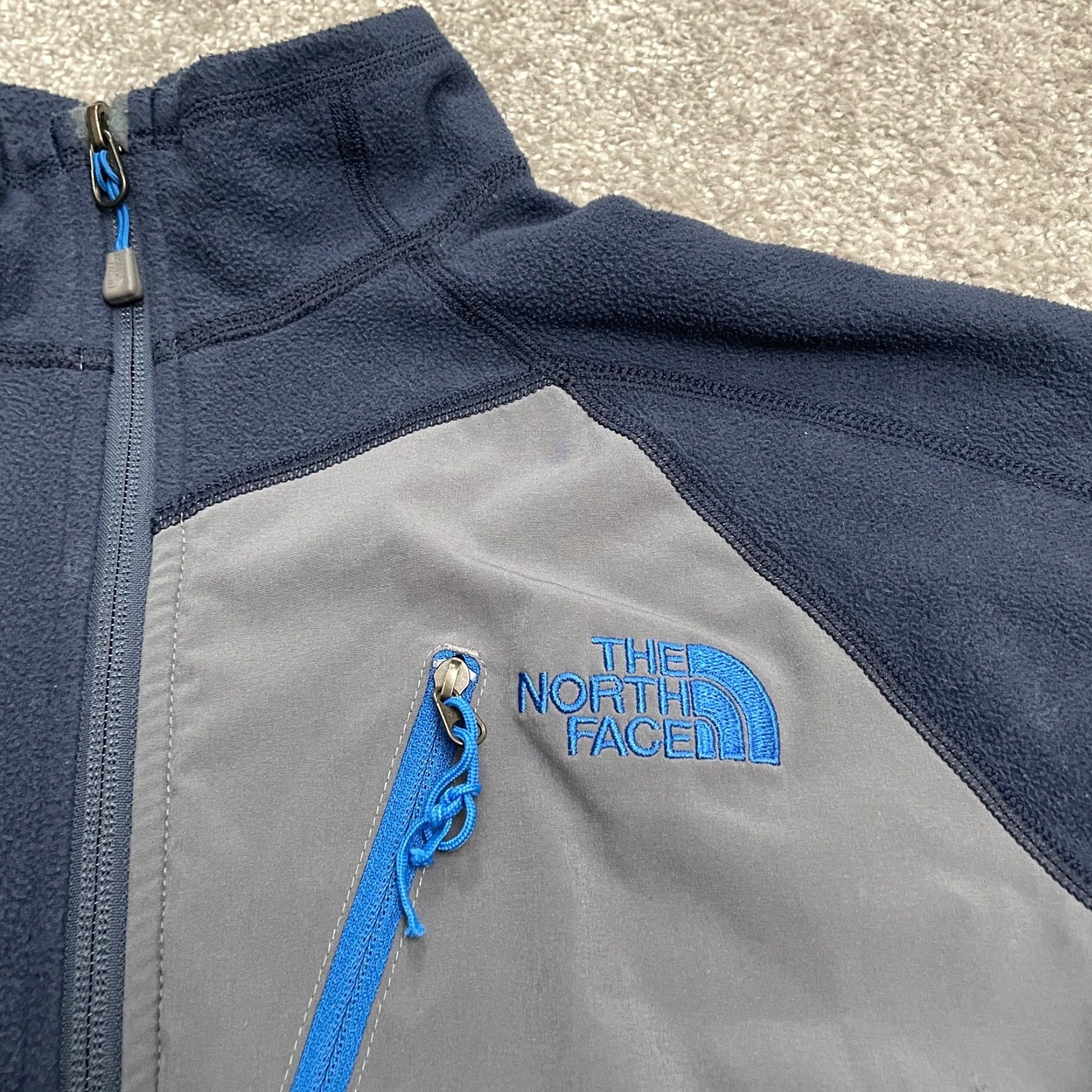 The North Face The North Face Tech Flash Dry Fleece Jacket Mens S Blue 1/2 Zip Pockets Basic Jacket Regular Fit Casual Sports Outdoor Shirt Size US S / EU 44-46 / 1 - 4 Thumbnail