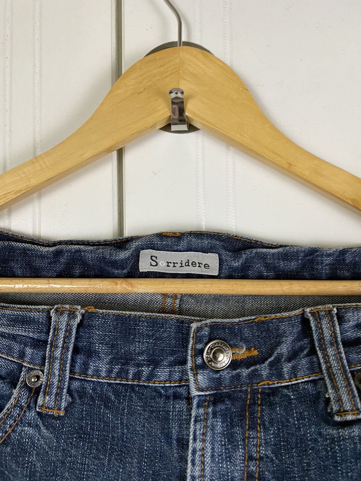Japanese Brand × Vintage Vintage Japan Denim Flared Wing Sorridere Size US 35 - 11 Thumbnail