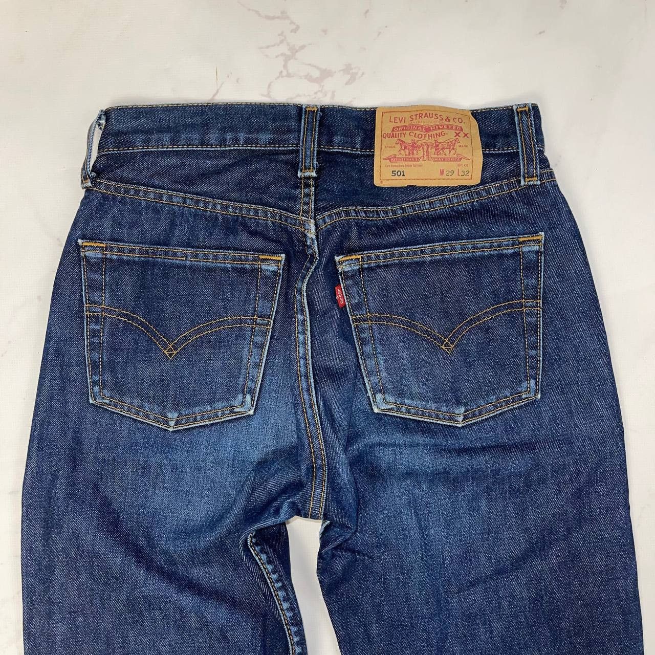 Levi's Levis Vintage Denim Jeans 501 Y2k Streetwear Bootcut Style Size 29" - 14 Thumbnail
