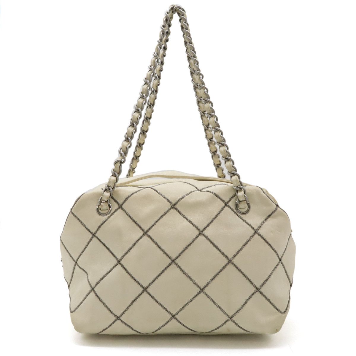 Chanel Chanel Chanel Leather Coco Mark Tote Bag Leather Tote Bag in Very Good Condition Size ONE SIZE - 1 Thumbnail