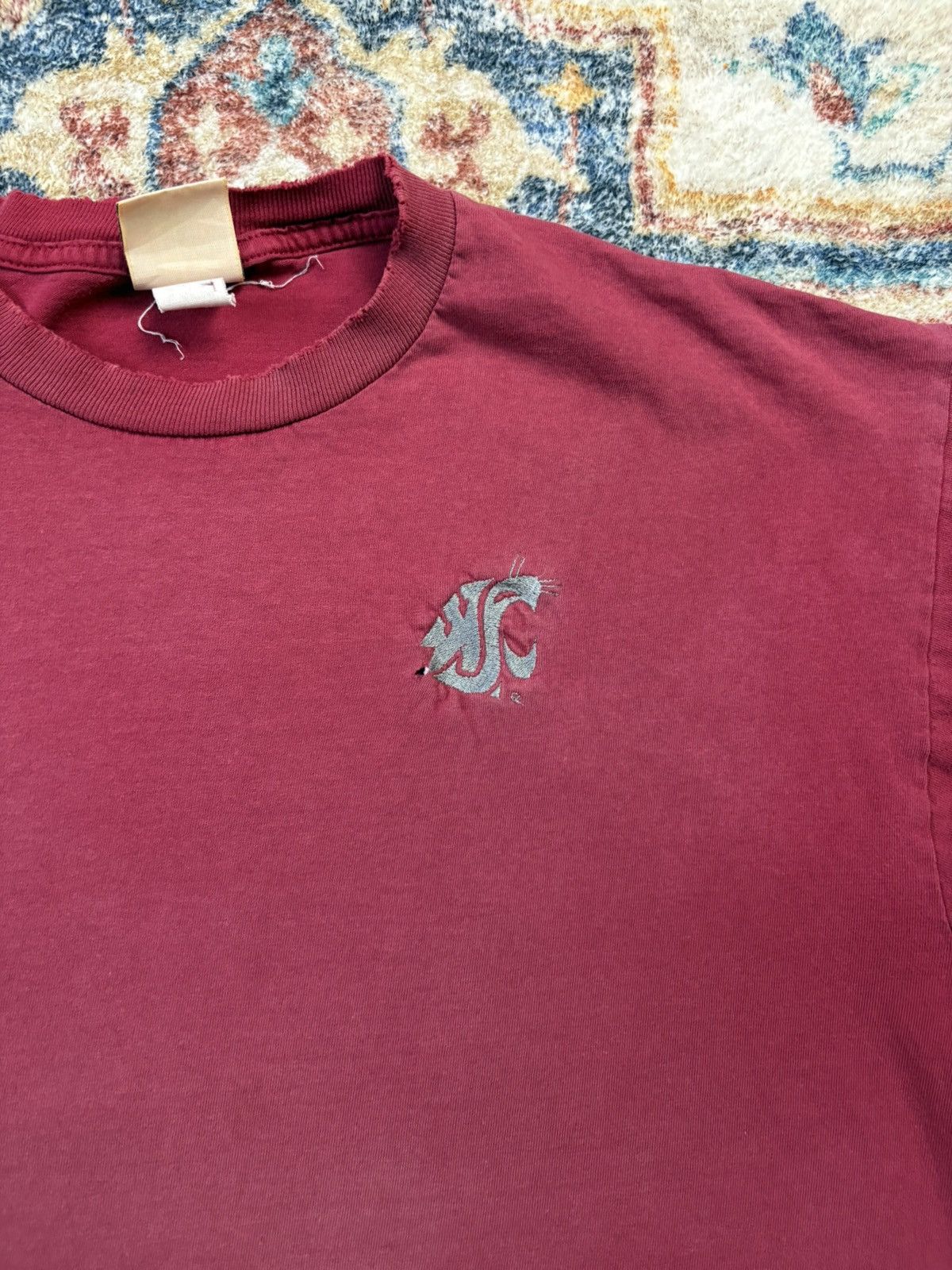 Vintage Vintage Washington State Cougars Distressed Logo T-shirt Size US L / EU 52-54 / 3 - 4 Thumbnail