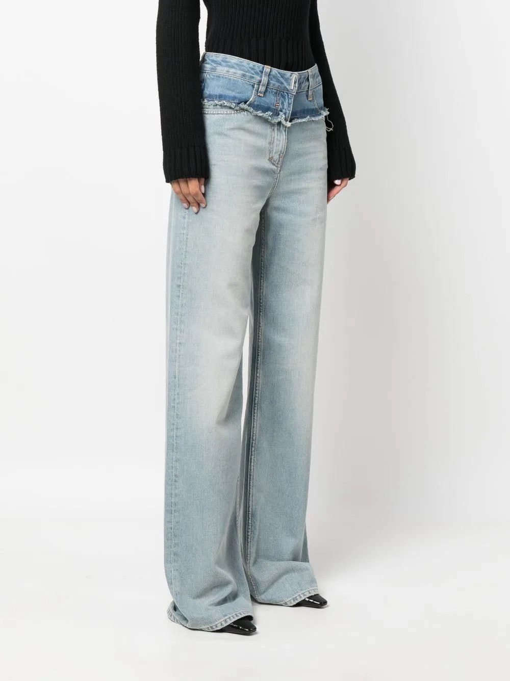 Givenchy o1y0925 Denim Pant in Blue Size 27" / US 4 / IT 40 - 2 Thumbnail