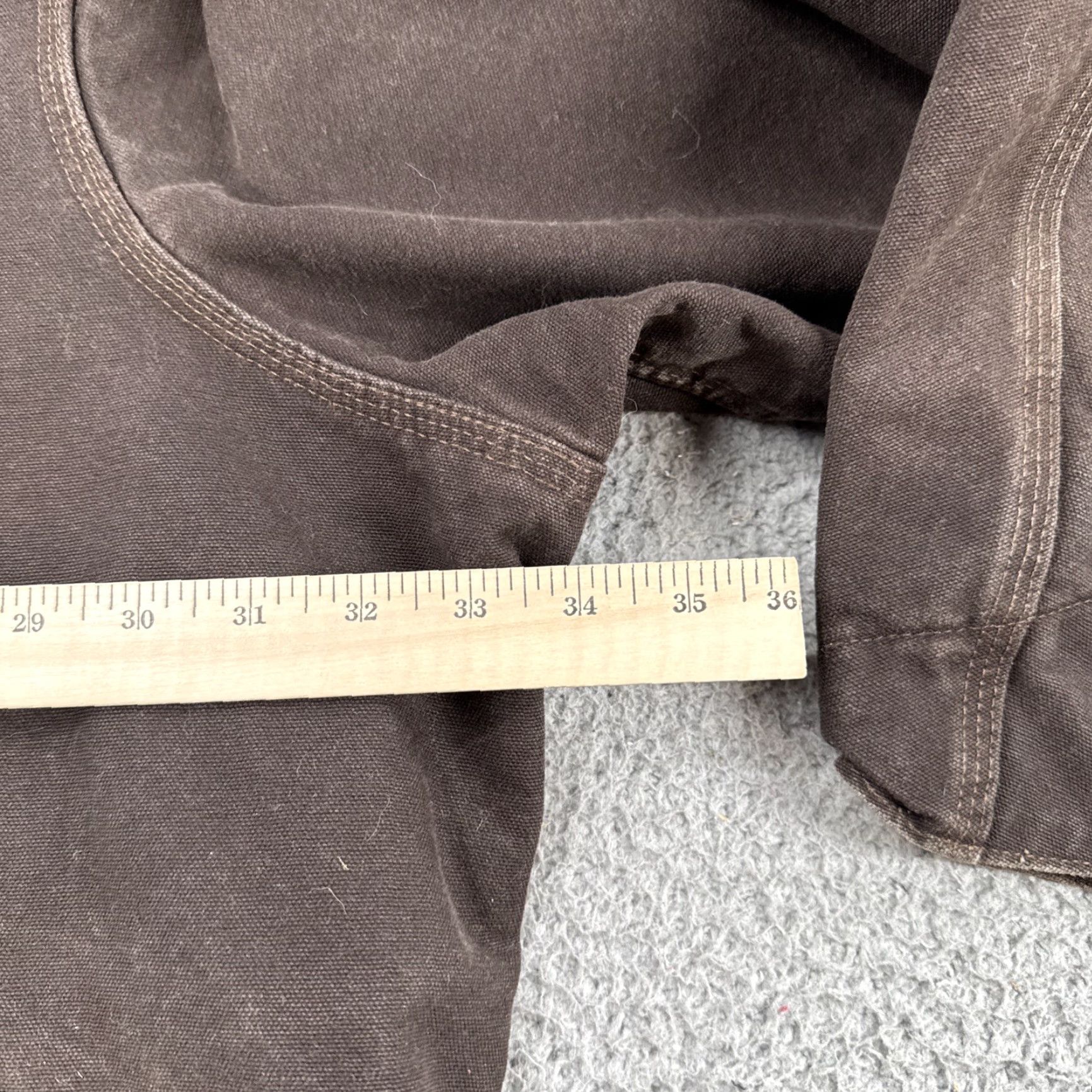 Carhartt VINTAGE Carhartt J97 Detroit Bomber Jacket 5XL Brown Canvas Lined Poly 90s Workwear Mens Size US XXL / EU 58 / 5 - 7 Thumbnail